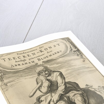 Title page for Abraham Bloemaert, Fondamenten der Teecken-konst by foundations of drawingPart One