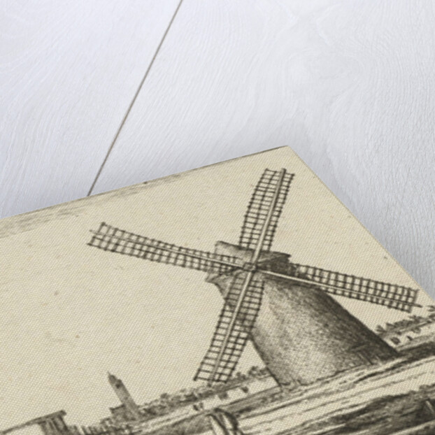 Skaters on the ice at a mill near Penningsveer by Esaias van de Velde