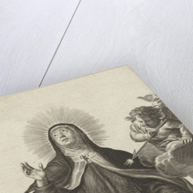 Saint Theresa of Avila and angel with glowing arrow by Pieter de Bailliu I