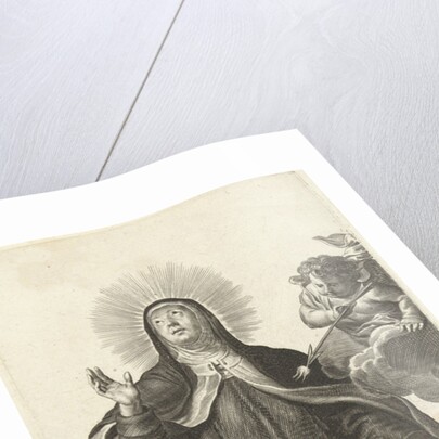 Saint Theresa of Avila and angel with glowing arrow by Pieter de Bailliu I