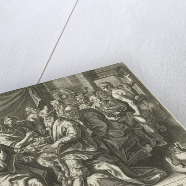 Mary Magdalene washes the feet of Christ by Maerten de Vos