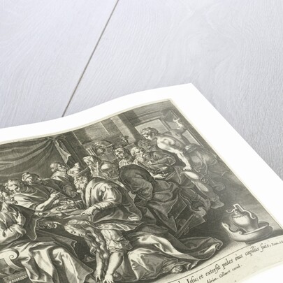 Mary Magdalene washes the feet of Christ by Maerten de Vos