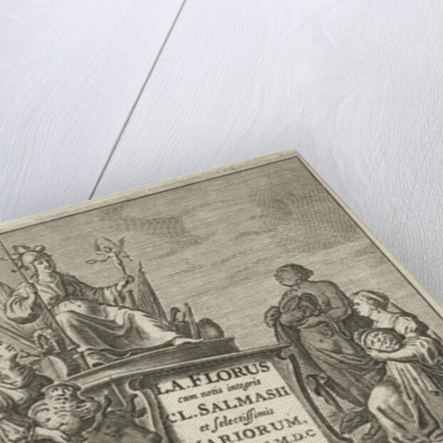 Personifications of Europe, Asia and Africa offer Rome gifts by Cornelis van Dalen I