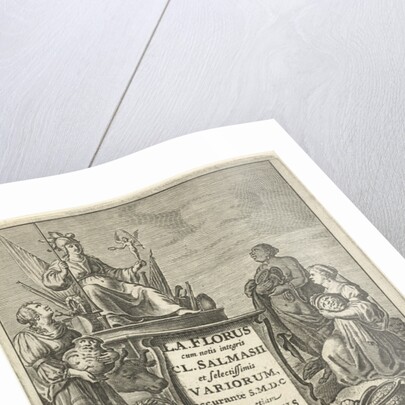 Personifications of Europe, Asia and Africa offer Rome gifts by Cornelis van Dalen I