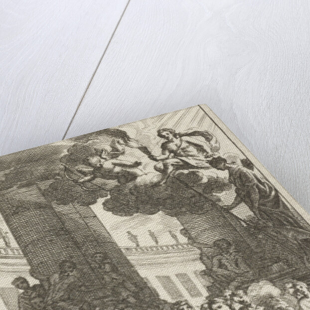 Honey moon scene with priest and audience by Zacharias Webber II