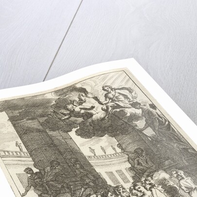 Honey moon scene with priest and audience by Zacharias Webber II