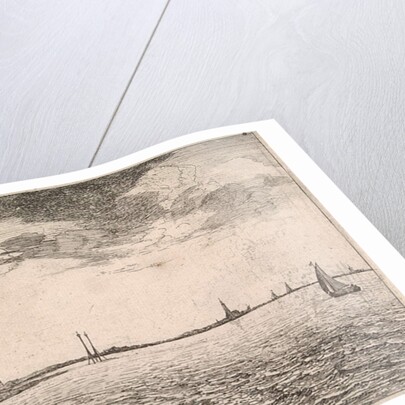 Delivery of mail by a postman on horseback by Jan Houwens I