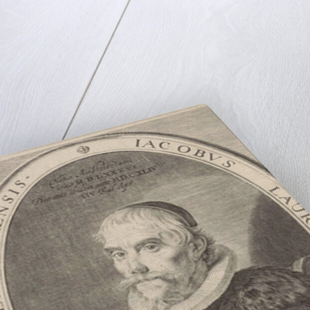 Portrait of the Amsterdam theologian Jacobus Laurentius by Theodor Matham