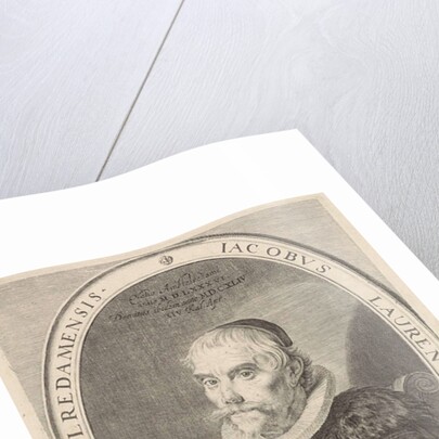 Portrait of the Amsterdam theologian Jacobus Laurentius by Theodor Matham