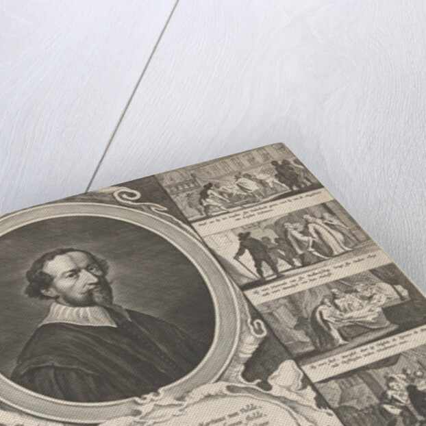 Portrait of priest Martinus van Velden by Theodor Matham