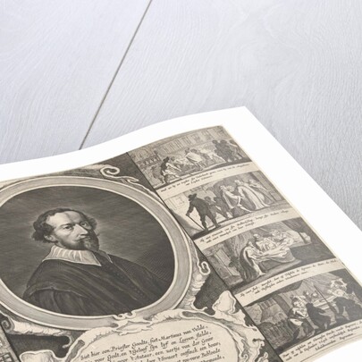 Portrait of priest Martinus van Velden by Theodor Matham