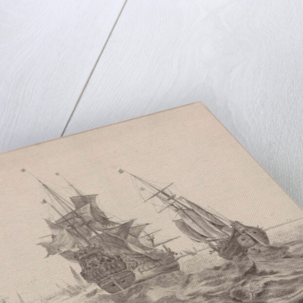 Dutch warship in Amsterdam by Gerard Valck