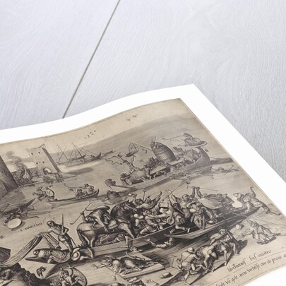 H Martinus on board a Narrenschip by Hieronymus Cock