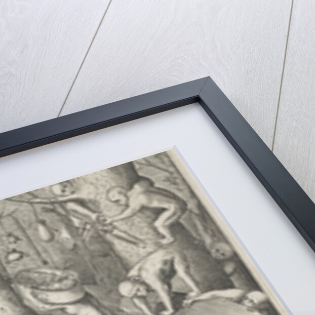 Peddler robbed by monkeys by Hieronymus Cock