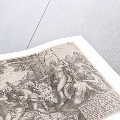 Allegorical cartoon which the personifications of Truth and Time reveal the nest where the pope hatching all kinds of conspiracies by Pieter van der Heyden