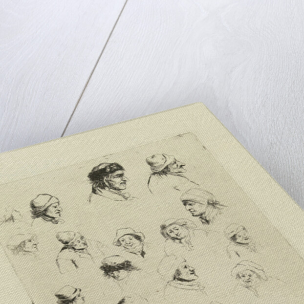 Study Journal sixteen heads by Marie Lambertine Coclers