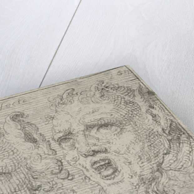 Three masks with horns by Pieter Feddes van Harlingen