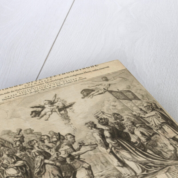 Allegory installation of Ernst Casimir, Count of Nassau, stadtholder of Friesland by Pieter Feddes van Harlingen