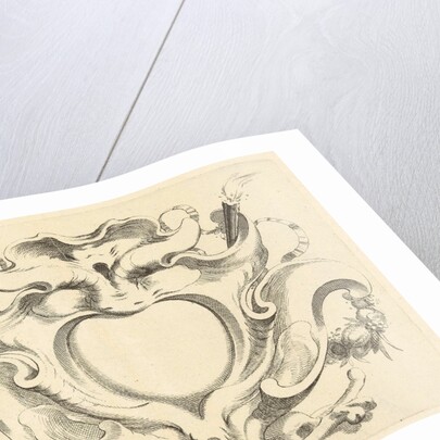 Broad lobe cartridge with heart-shaped compartment by Johannes Lutma II