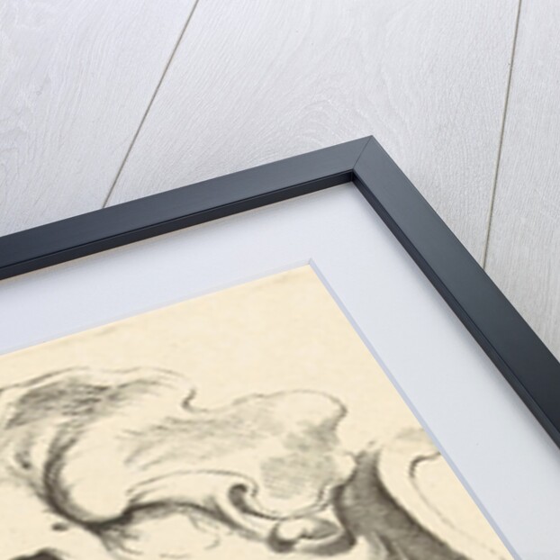 Vertical lobe oval cartouche with large compartment by Johannes Lutma II