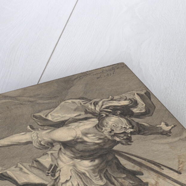 King Saul threw himself on his sword by Petrus Scriverius