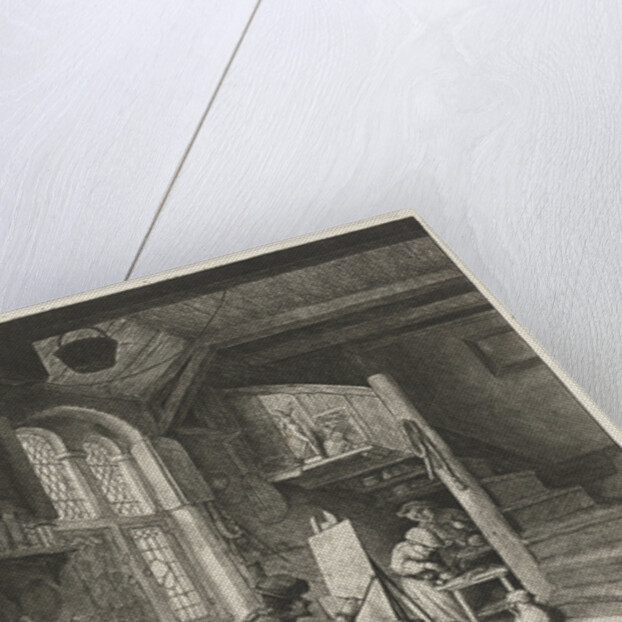 Painter in his studio by Anonymous