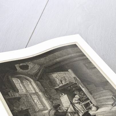 Painter in his studio by Anonymous