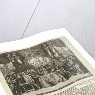 Presentation and description of the appointment of Prince William III as captain-general of the Dutch armed forces by Romeyn de Hooghe