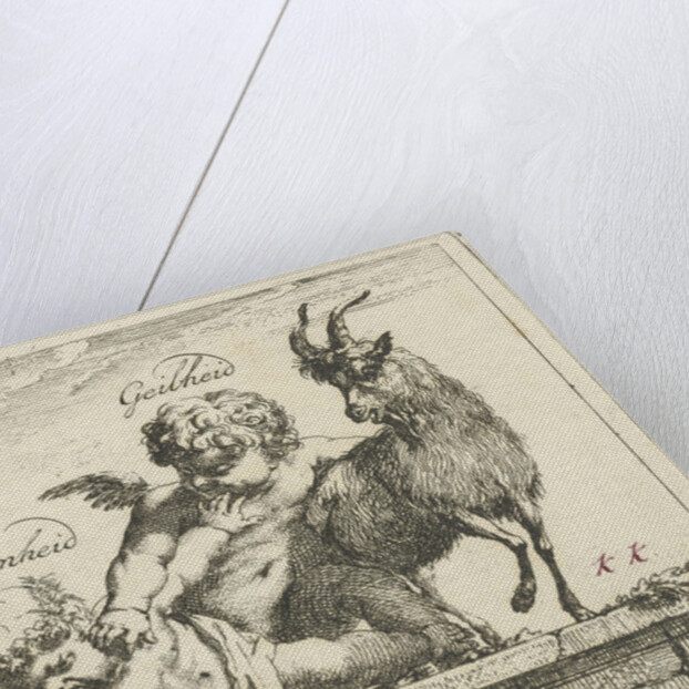 Battle between Purity and horniness by Arnold Houbraken