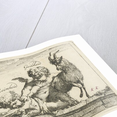 Battle between Purity and horniness by Arnold Houbraken