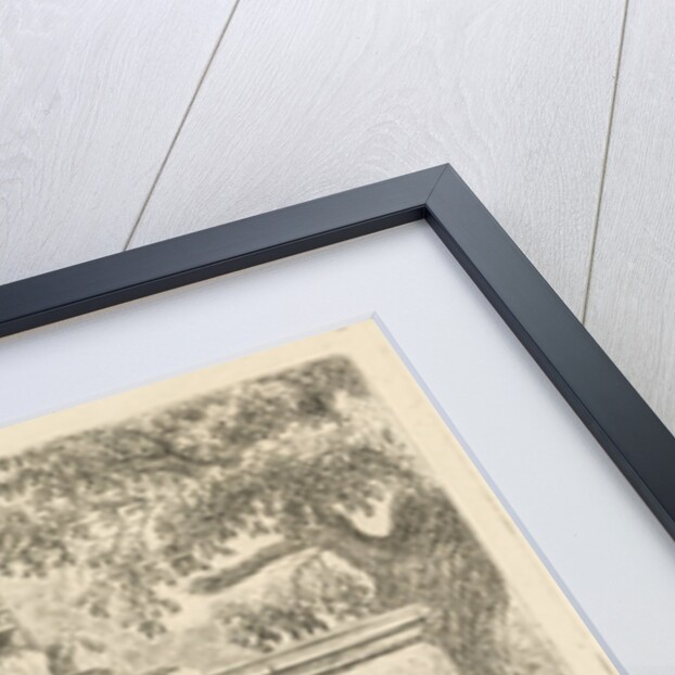 Drinking horses at a fountain by Johannes Mock