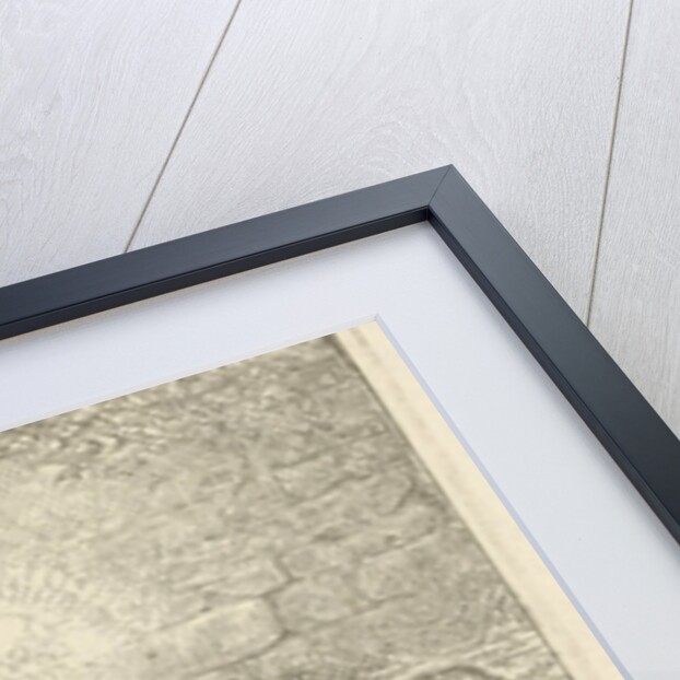 Dog on a chain in a doghouse, For him a bone, Bottom left numbered 2 by Johannes Mock