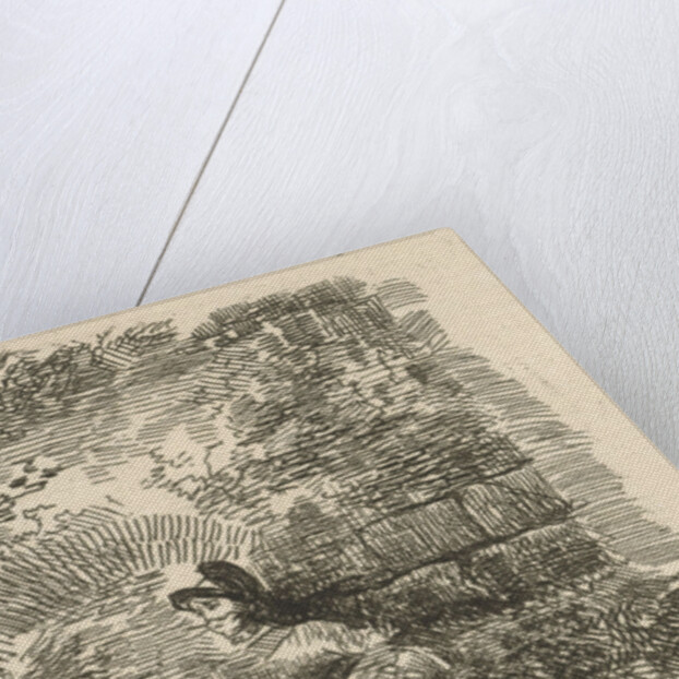 Wall and the face of a man by Johannes Mock