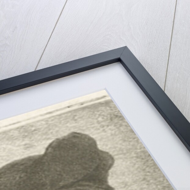 Portrait of an old man with beret by Johannes Mock