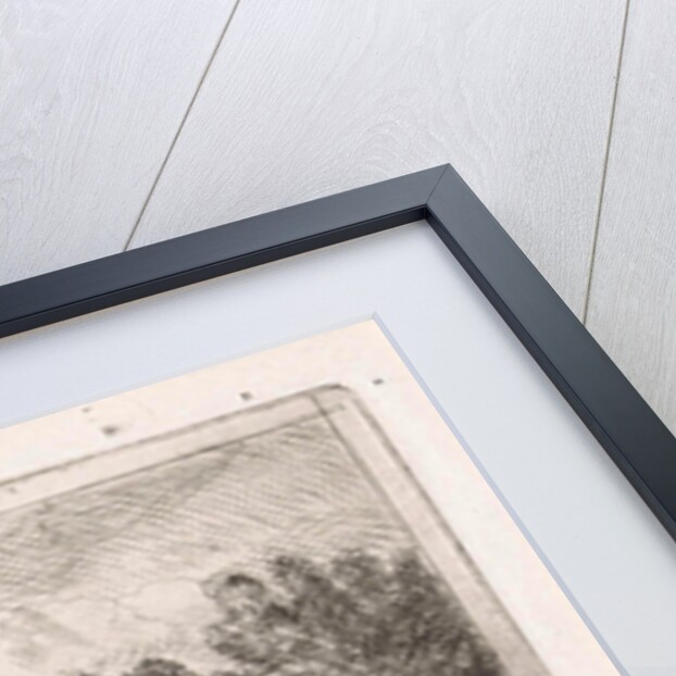 Angler on a bridge at a farm by Jan Gerard Smits