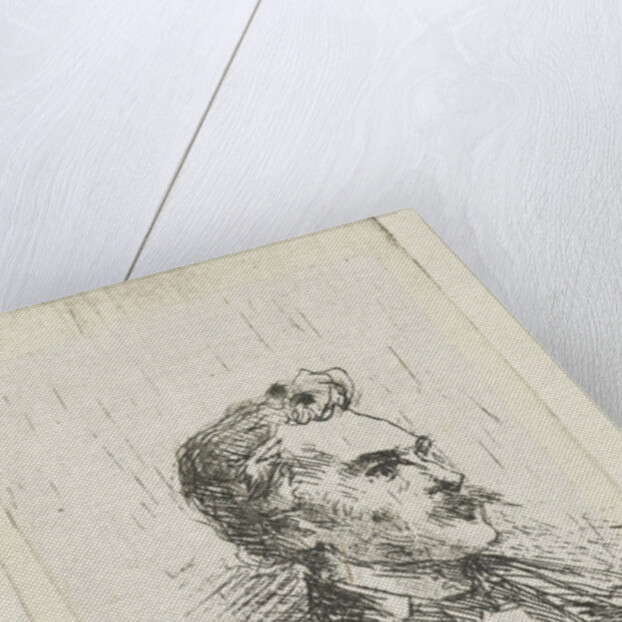 Portrait of artist Frederik Hendrik Weissenbruch by Bernardus Johannes Blommers