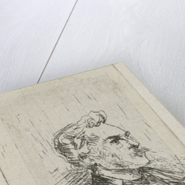 Portrait of artist Frederik Hendrik Weissenbruch by Bernardus Johannes Blommers