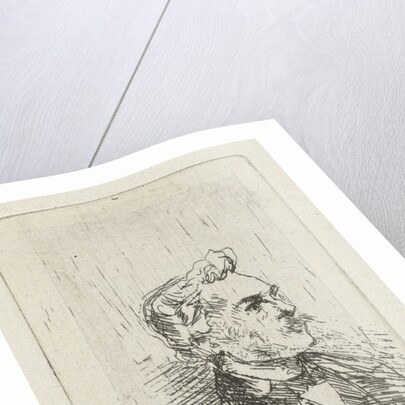 Portrait of artist Frederik Hendrik Weissenbruch by Bernardus Johannes Blommers