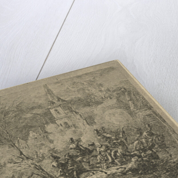 Conquest of a village by Gerardus Emaus de Micault