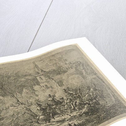 Conquest of a village by Gerardus Emaus de Micault