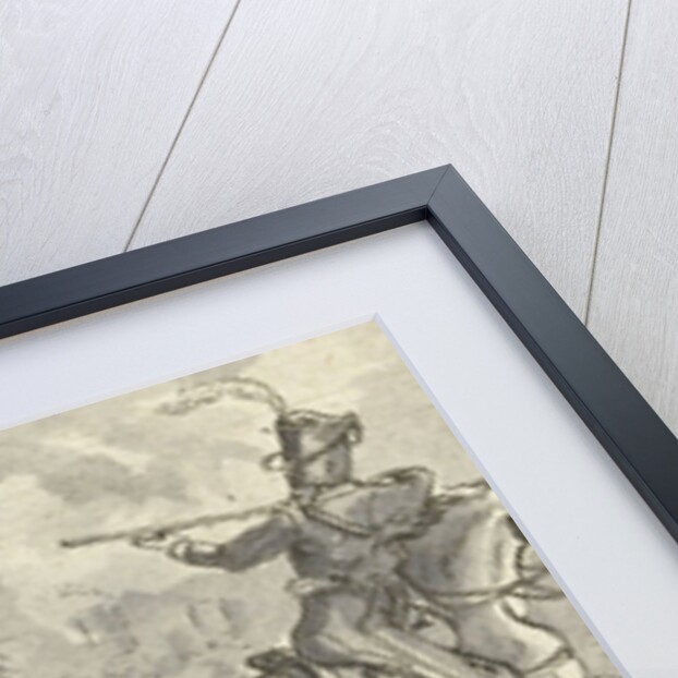 Cavalry during a battle by Gerardus Emaus de Micault