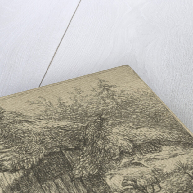 Shepherd in sod by Gerardus Emaus de Micault