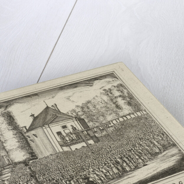 Execution of Cornelis van der Burg, Mayor of Bolsward, Leeuwarden on 16 May 1789, for the scaffold, a large mass of spectators by Rienk Jelgerhuis