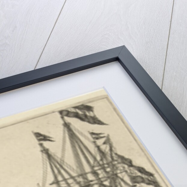 The ships De Parel and De Dubbele Arend by Reinier Nooms