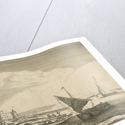 Harbor with boats by Jan van Almeloveen