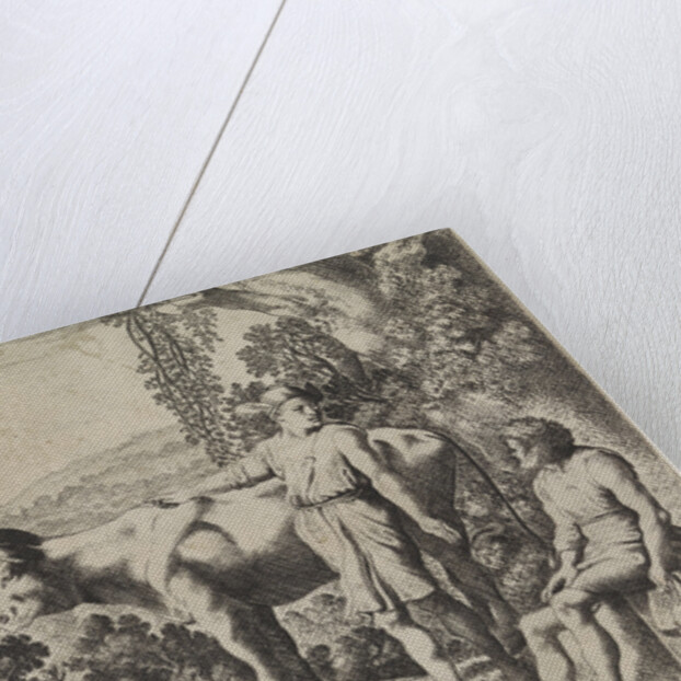 Mercury is pointing to the cow Io and looks at Argus by Moyses van Wtenbrouck