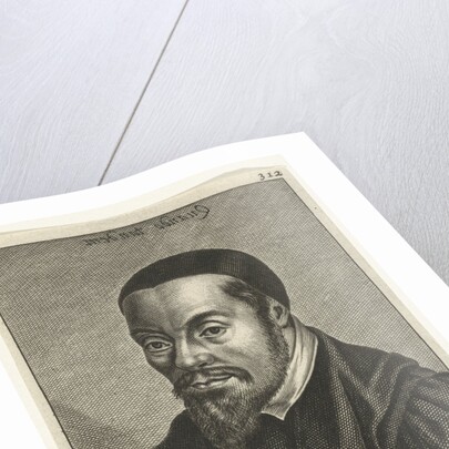 Bust of George Cassander, with the slogan reversed, Quando tandem by Hendrik Bary