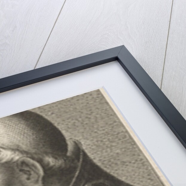 Portrait Bust of Pope Adrian VI with a richly ornamented robe by Hendrik Bary