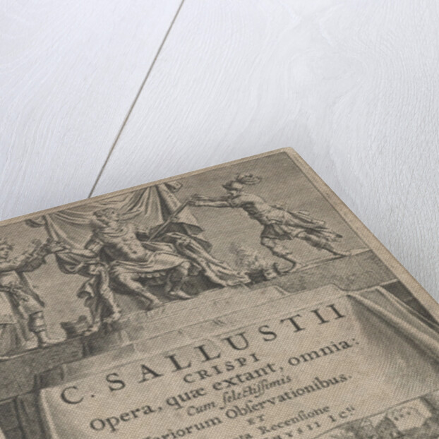 An emperor and Justice on chariot by Franciscus Hackius