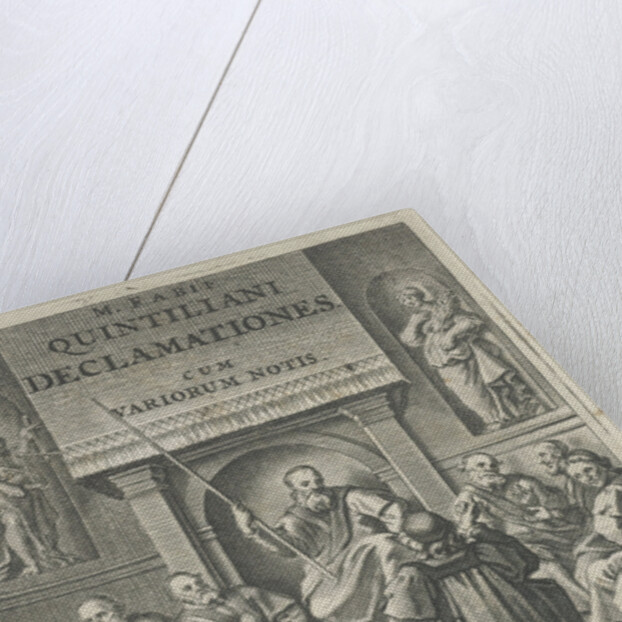 Church interior with clergy by Franciscus Hackius